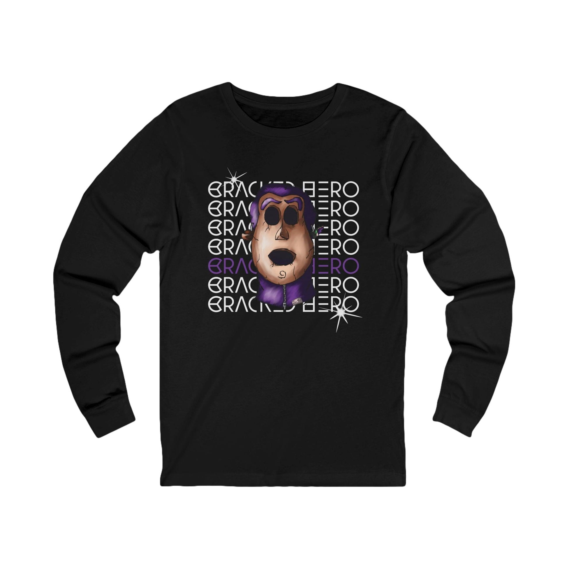 Cracked Hero Name Long Sleeve Tee